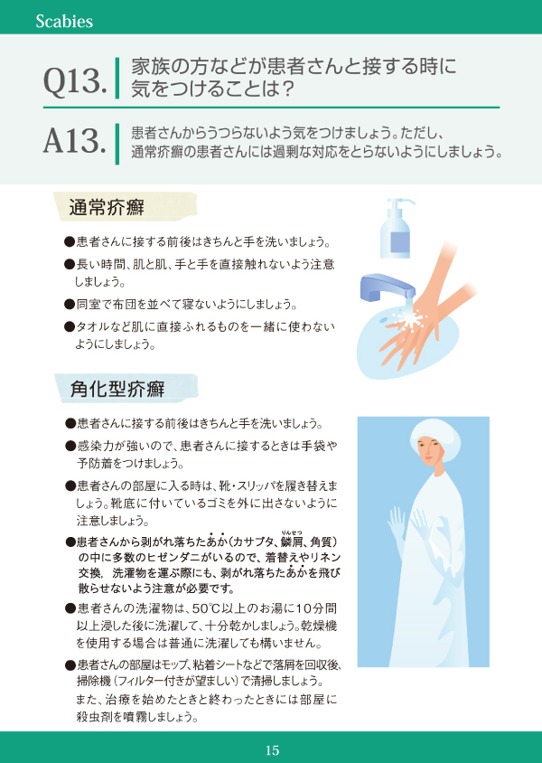 家族の方などが患者さんと接する時に気をつけることは？